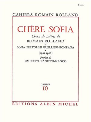 cover image of Chère Sofia--tome 1